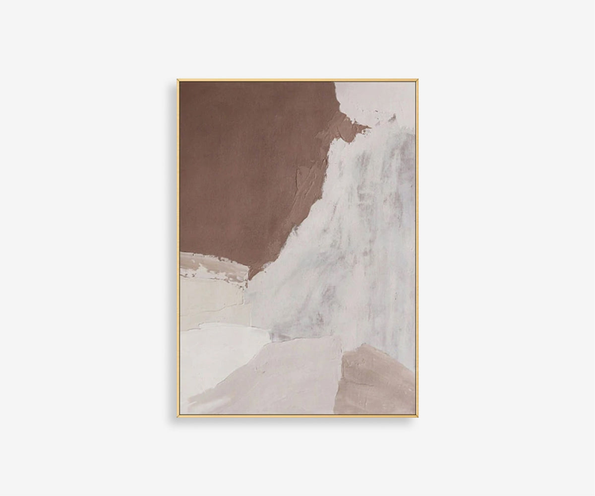 Taupe Textures Abstract Art