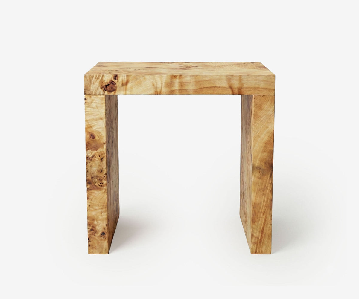 Burl Frame Side Table, view 2
