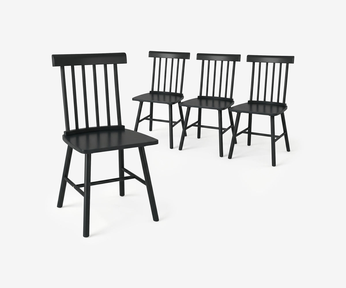 Alder Spindle Dining Chair Set - The Essential