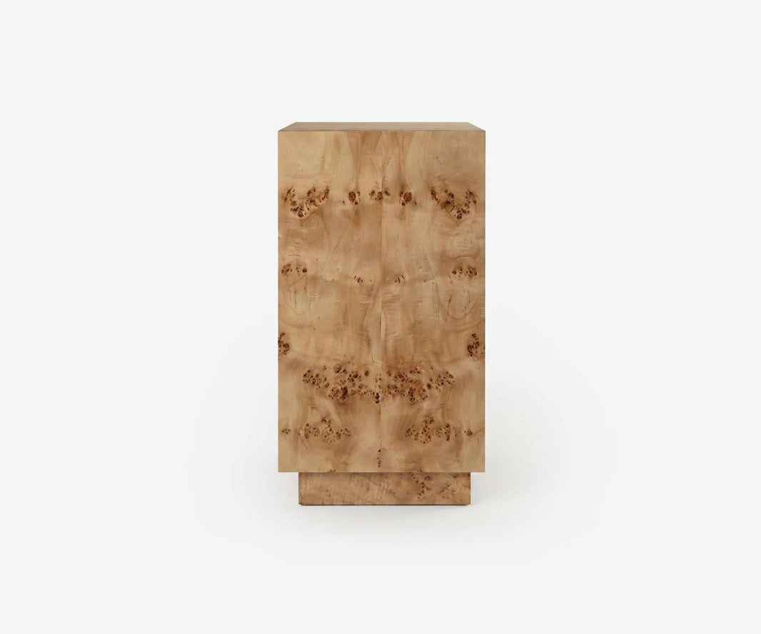 Block Burl Side Table