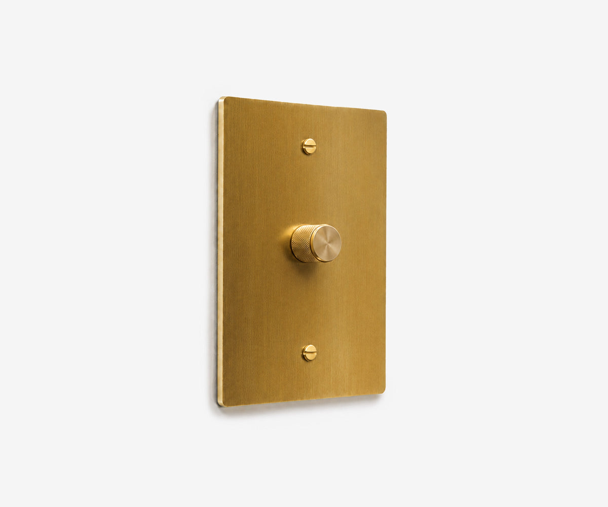 Solid Brass Switch Plate - 1 Gang, view 2