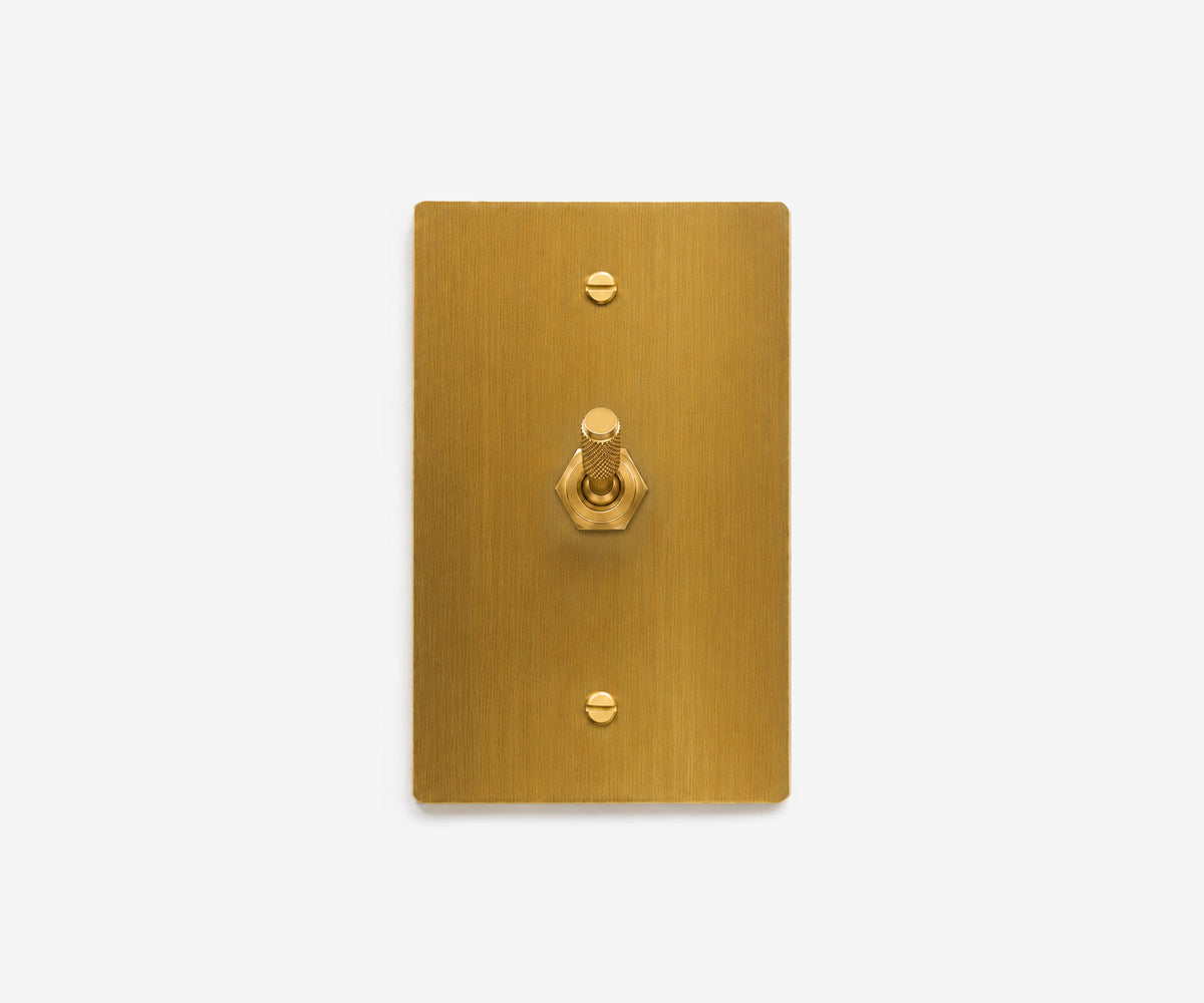 Solid Brass Switch Plate - 1 Gang, view 3