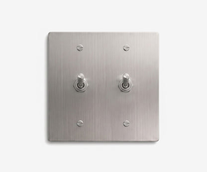 Stainless Steel Switch Plate - 2 Gang, view 3