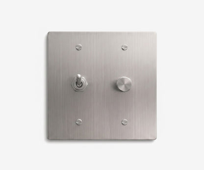 Stainless Steel Switch Plate - 2 Gang, view 5