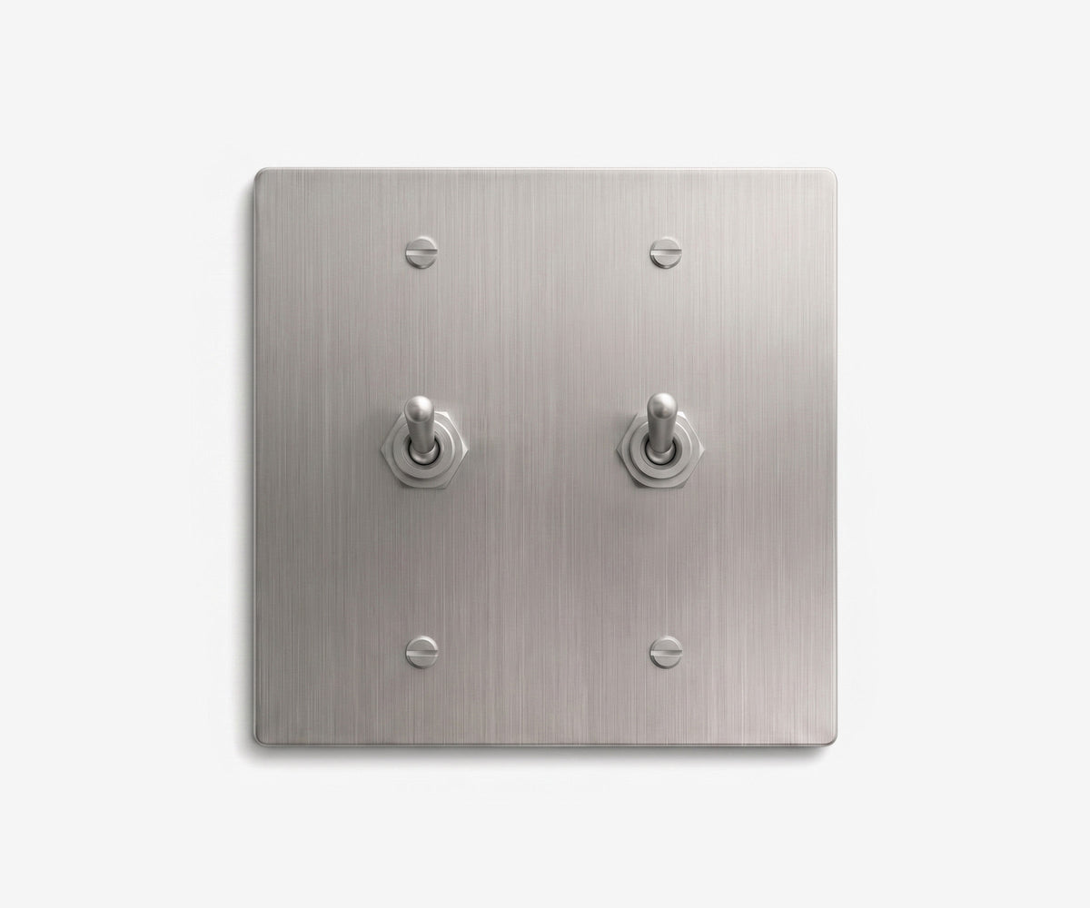 Stainless Steel Switch Plate - 2 Gang, view 7