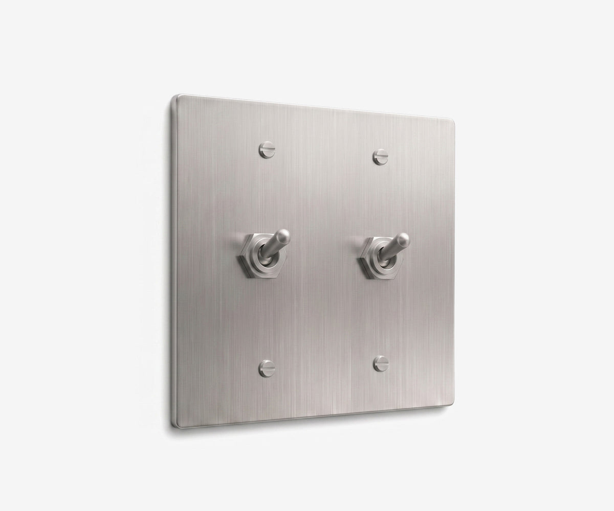 Stainless Steel Switch Plate - 2 Gang, view 8