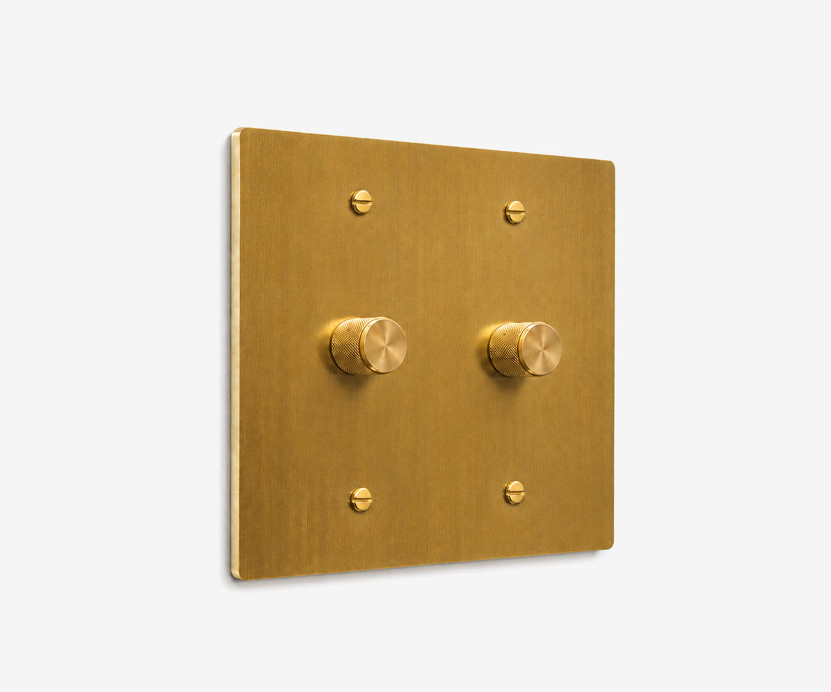 Solid Brass Switch Plate - 2 Gang, view 12