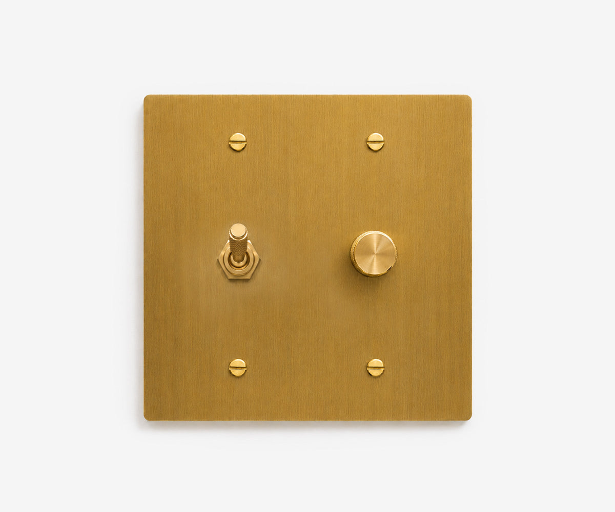 Solid Brass Switch Plate - 2 Gang, view 13