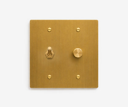Solid Brass Switch Plate - 2 Gang, view 13