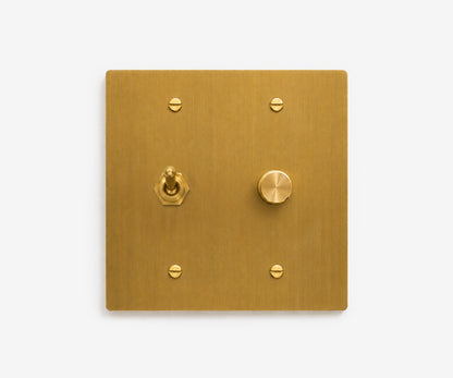 Solid Brass Switch Plate - 2 Gang, view 17