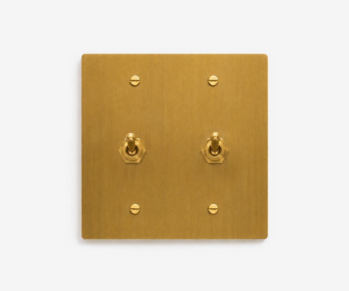 Solid Brass Switch Plate - 2 Gang, view 19