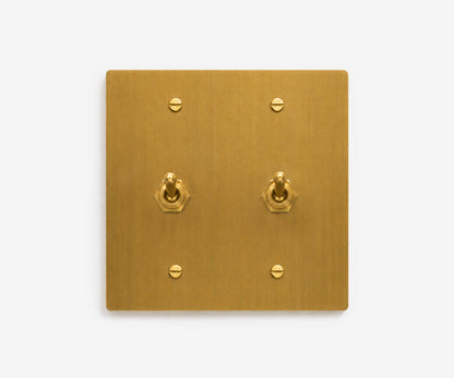 Solid Brass Switch Plate - 2 Gang, view 19