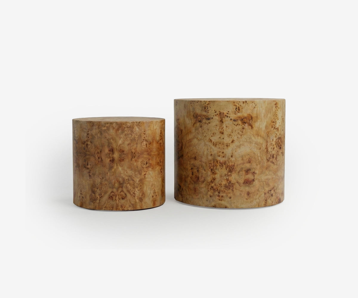 Burl Nesting Coffee Tables, view 2