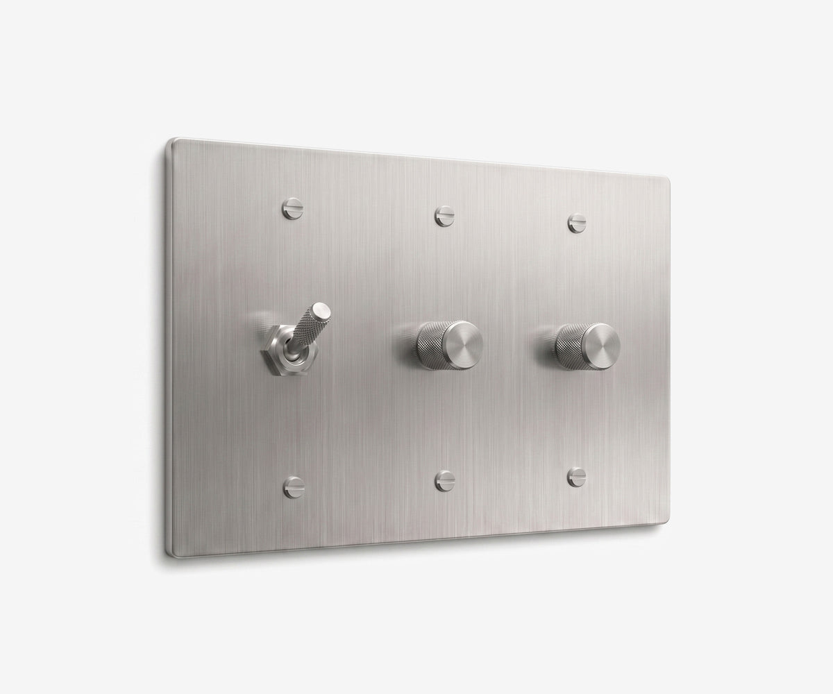 Stainless Steel Switch Plate - 3 Gang, view 30