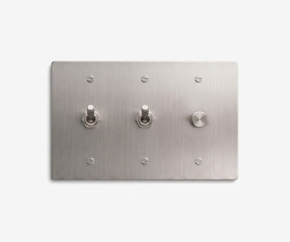 Stainless Steel Switch Plate - 3 Gang