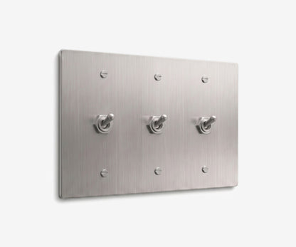 Stainless Steel Switch Plate - 3 Gang