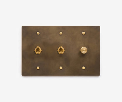 Solid Brass Switch Plate - 3 Gang, view 25