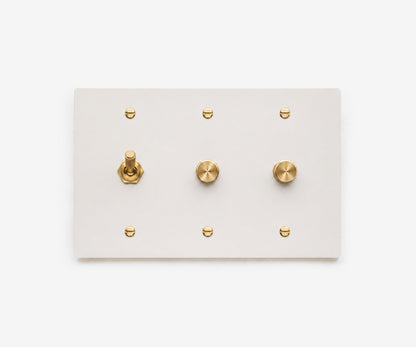 Stainless Steel Switch Plate - 3 Gang, view 3