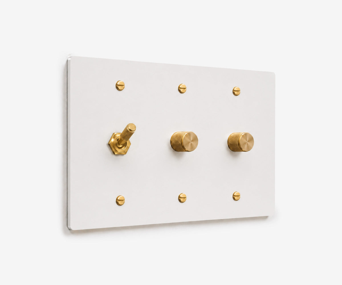 Stainless Steel Switch Plate - 3 Gang, view 4