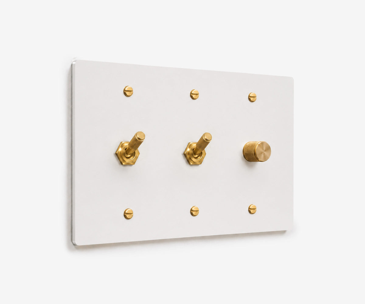 Stainless Steel Switch Plate - 3 Gang, view 6