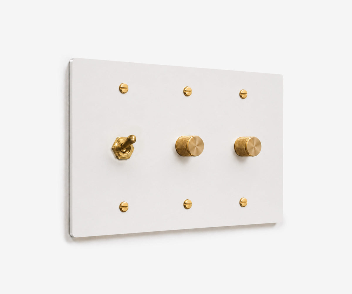 Stainless Steel Switch Plate - 3 Gang, view 10