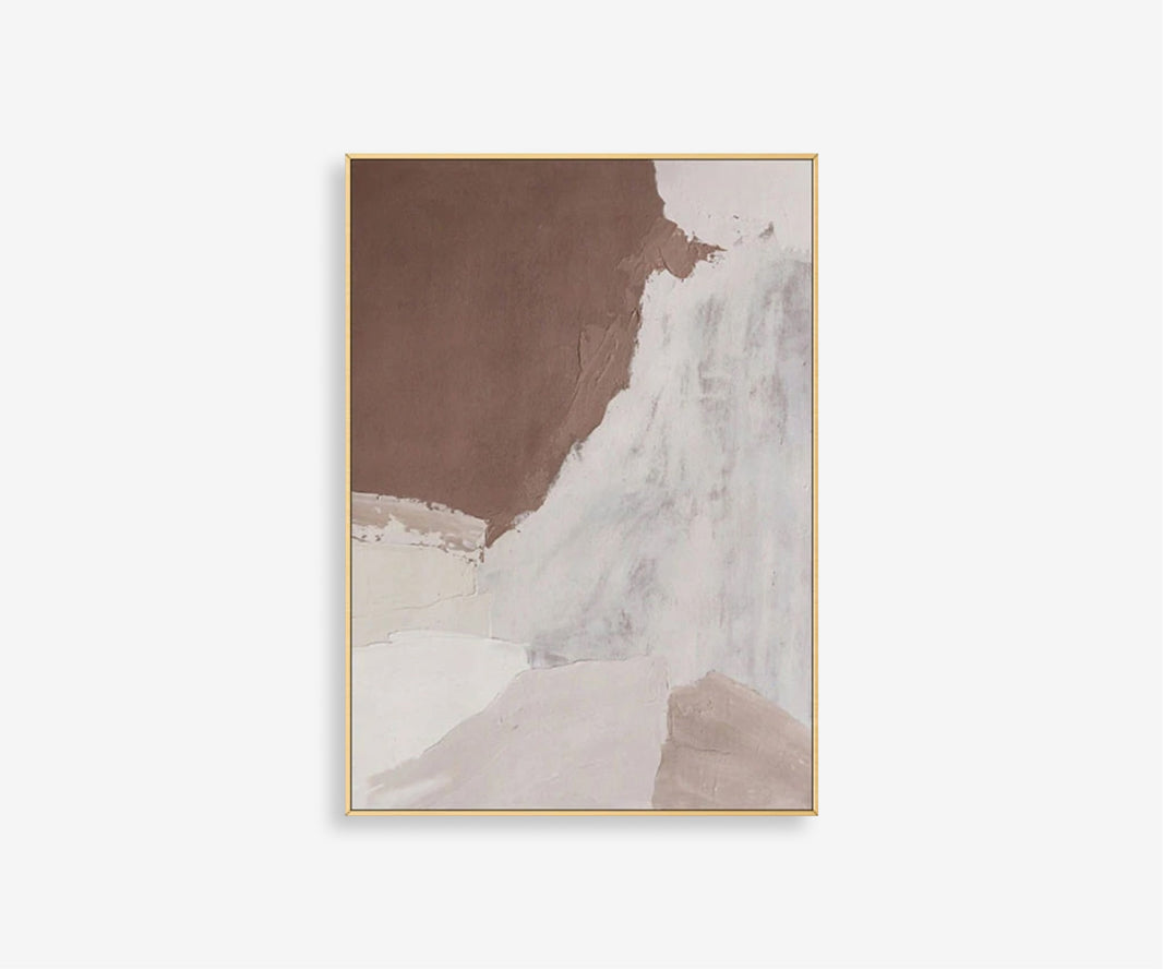Taupe Textures Abstract Art