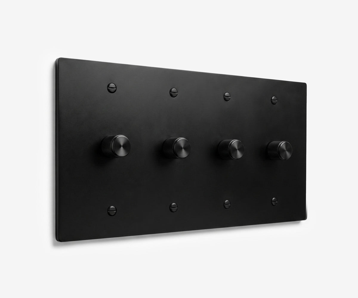 Stainless Steel Switch Plate - 4 Gang, view 2