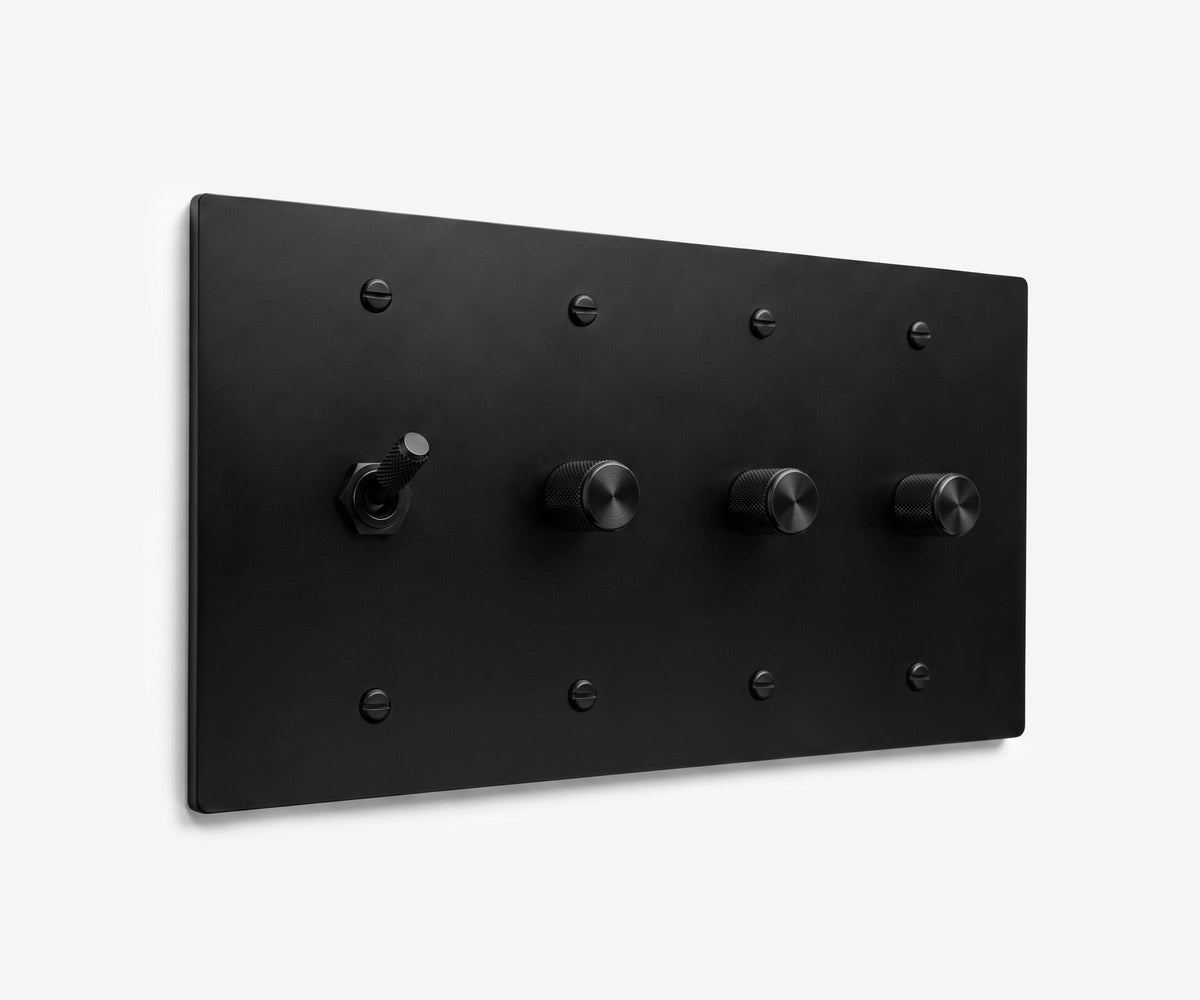 Stainless Steel Switch Plate - 4 Gang, view 4