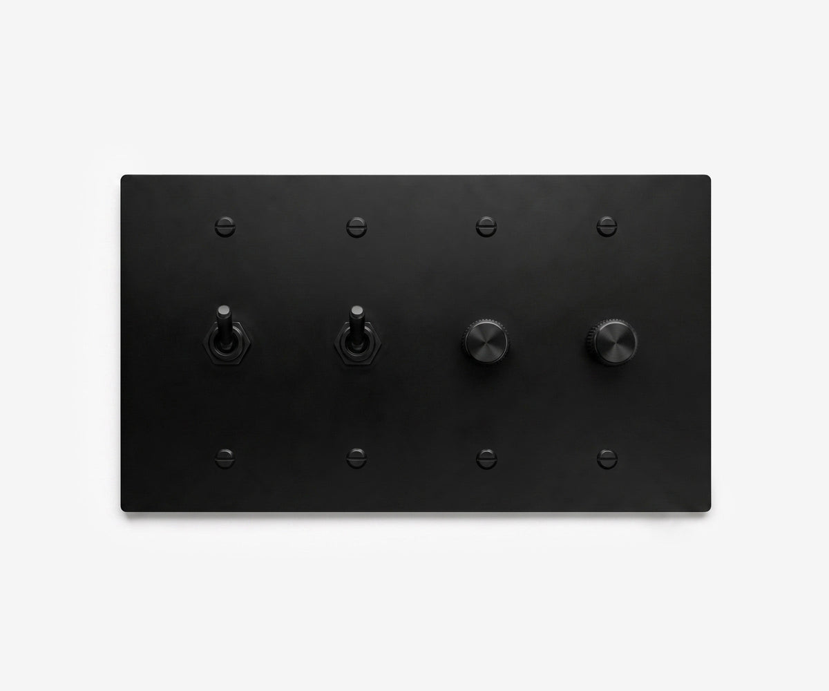 Stainless Steel Switch Plate - 4 Gang, view 5