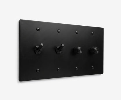 Stainless Steel Switch Plate - 4 Gang, view 6
