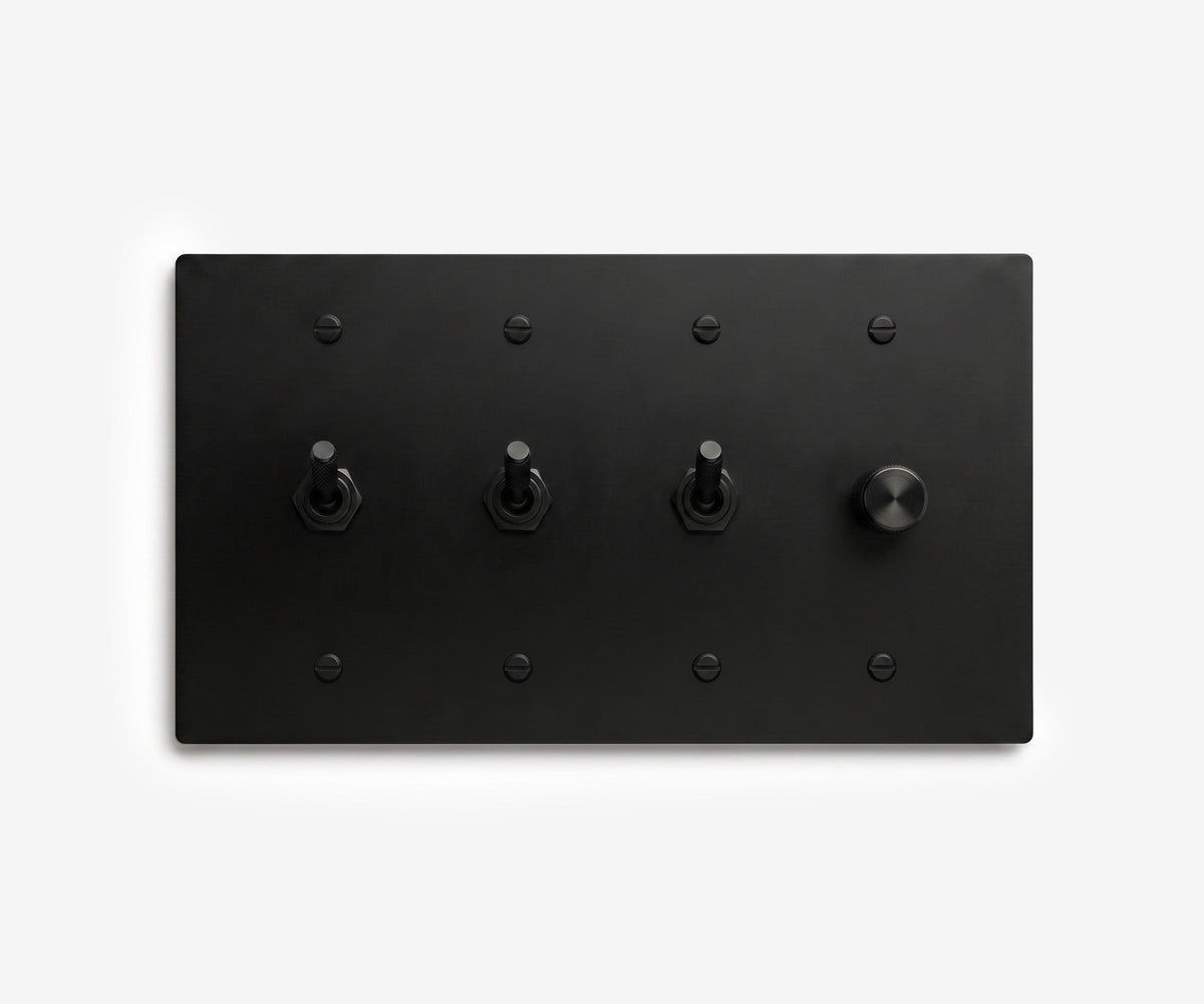 Stainless Steel Switch Plate - 4 Gang, view 7