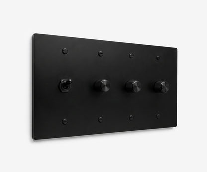 Stainless Steel Switch Plate - 4 Gang, view 12