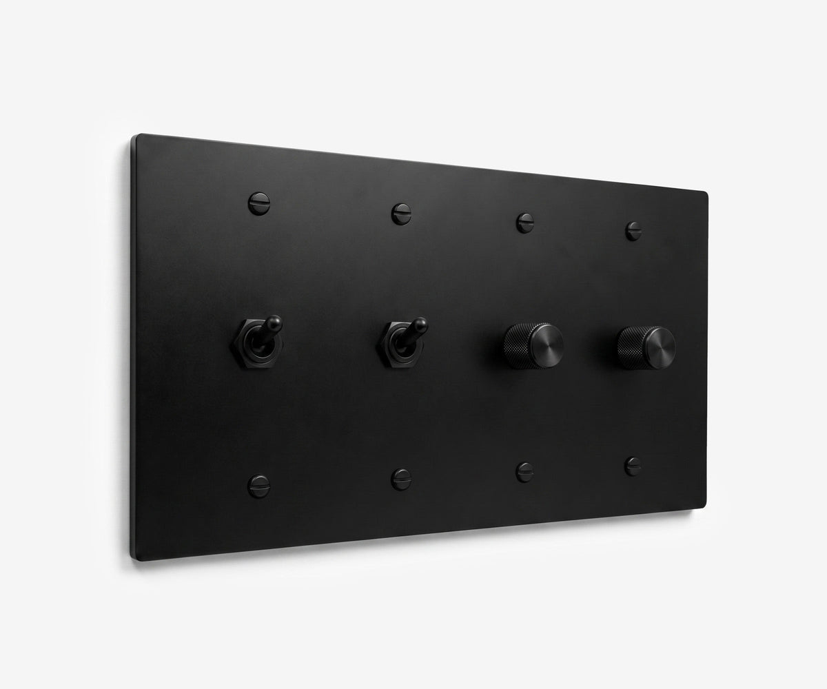 Stainless Steel Switch Plate - 4 Gang, view 14