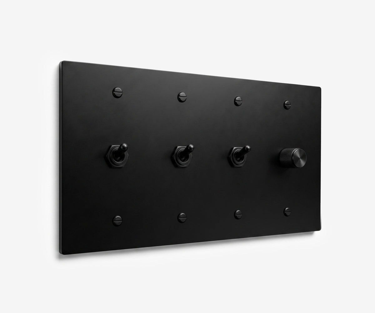 Stainless Steel Switch Plate - 4 Gang, view 16