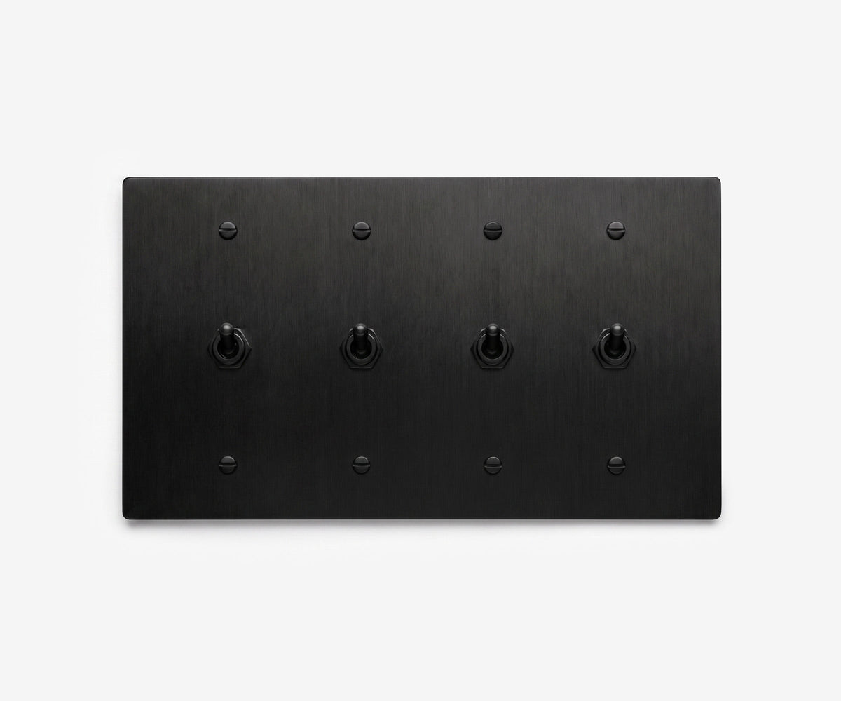 Stainless Steel Switch Plate - 4 Gang, view 17