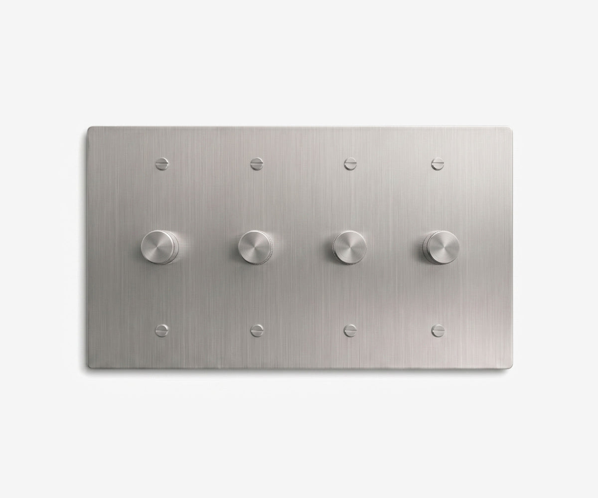 Stainless Steel Switch Plate - 4 Gang, view 19