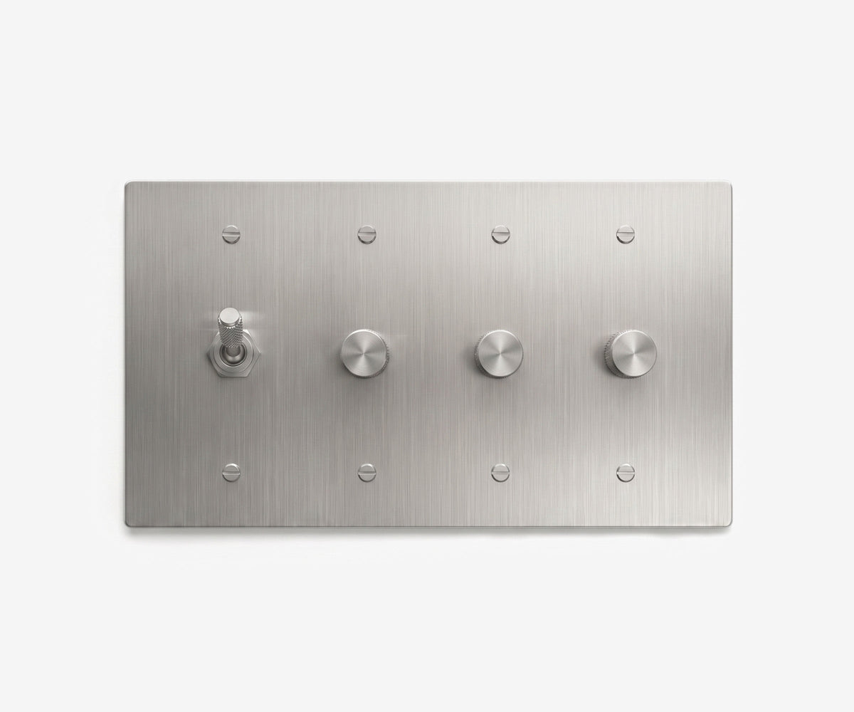 Stainless Steel Switch Plate - 4 Gang, view 21