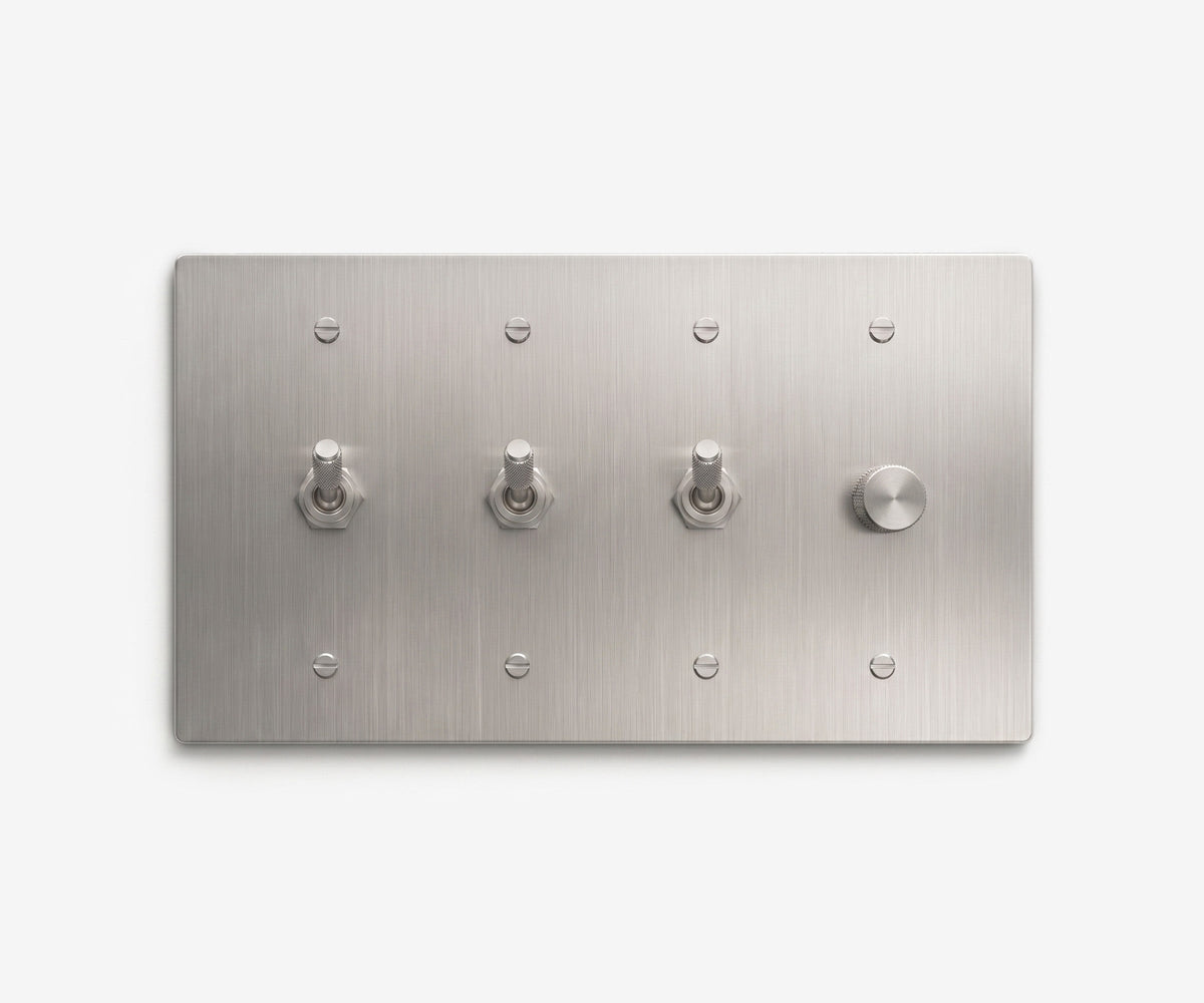 Stainless Steel Switch Plate - 4 Gang, view 25