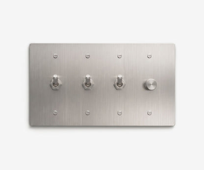Stainless Steel Switch Plate - 4 Gang, view 25