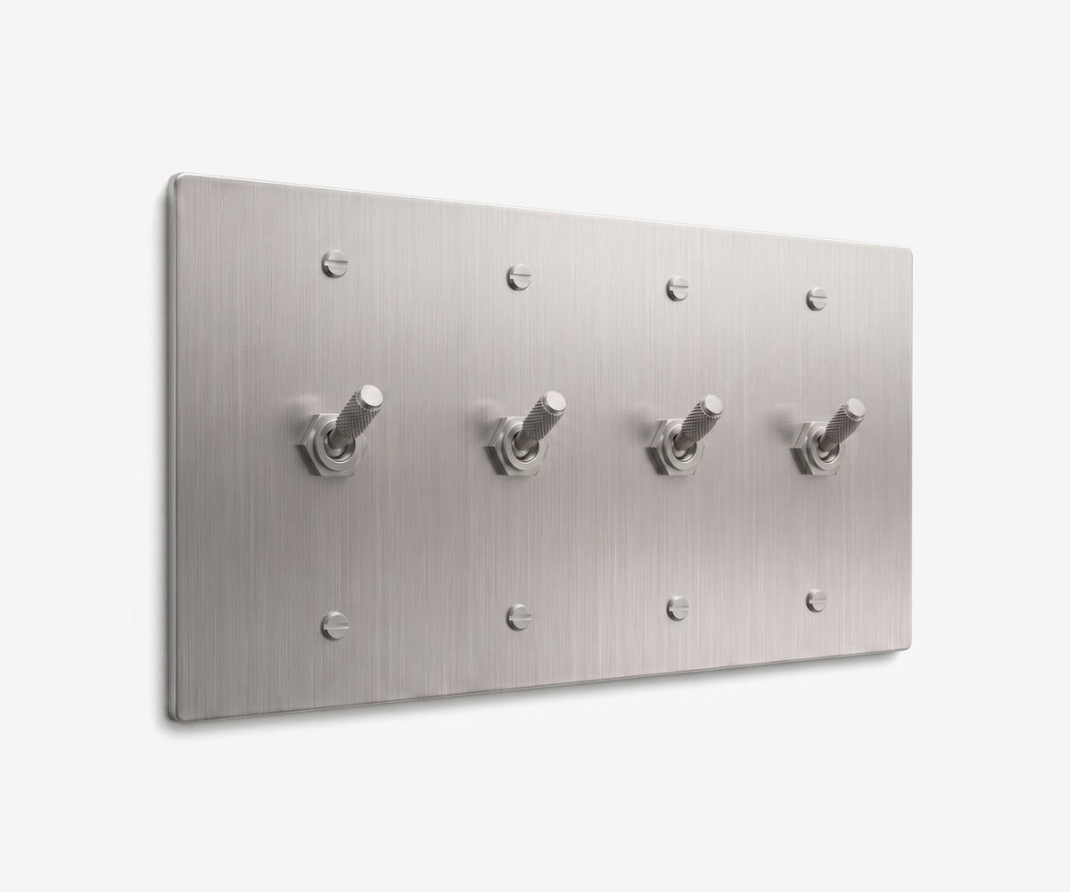 Stainless Steel Switch Plate - 4 Gang, view 28