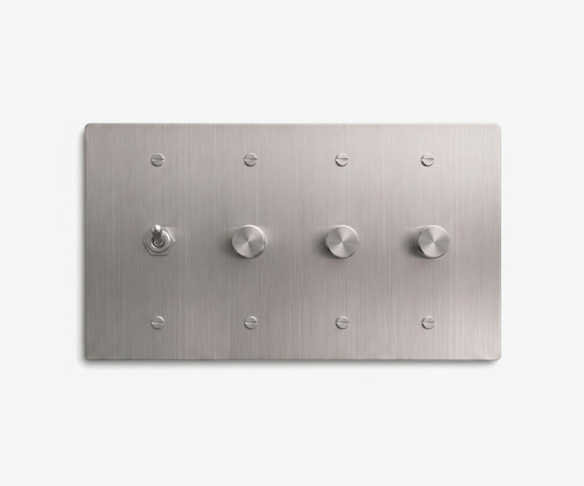 Stainless Steel Switch Plate - 4 Gang, view 29