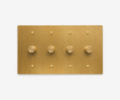 Solid Brass Switch Plate - 4 Gang, view 19