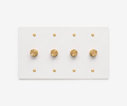 Stainless Steel Switch Plate - 4 Gang