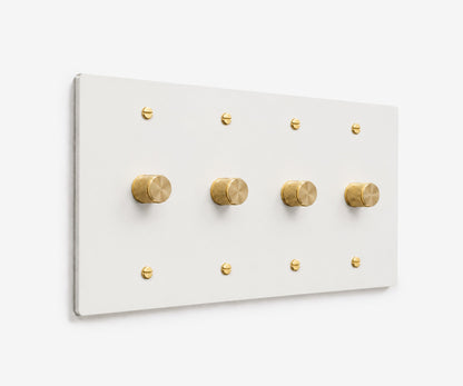 Stainless Steel Switch Plate - 4 Gang