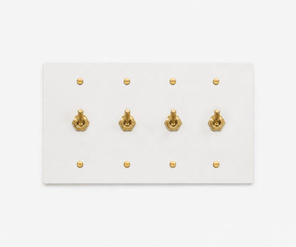 Stainless Steel Switch Plate - 4 Gang