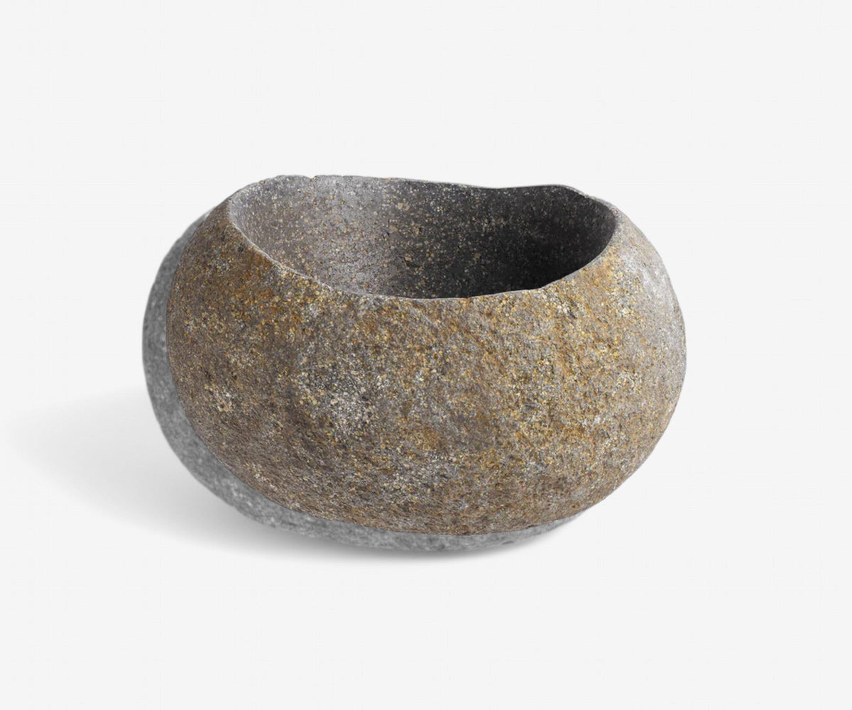 Carved River Stone Bowl - The Essential 