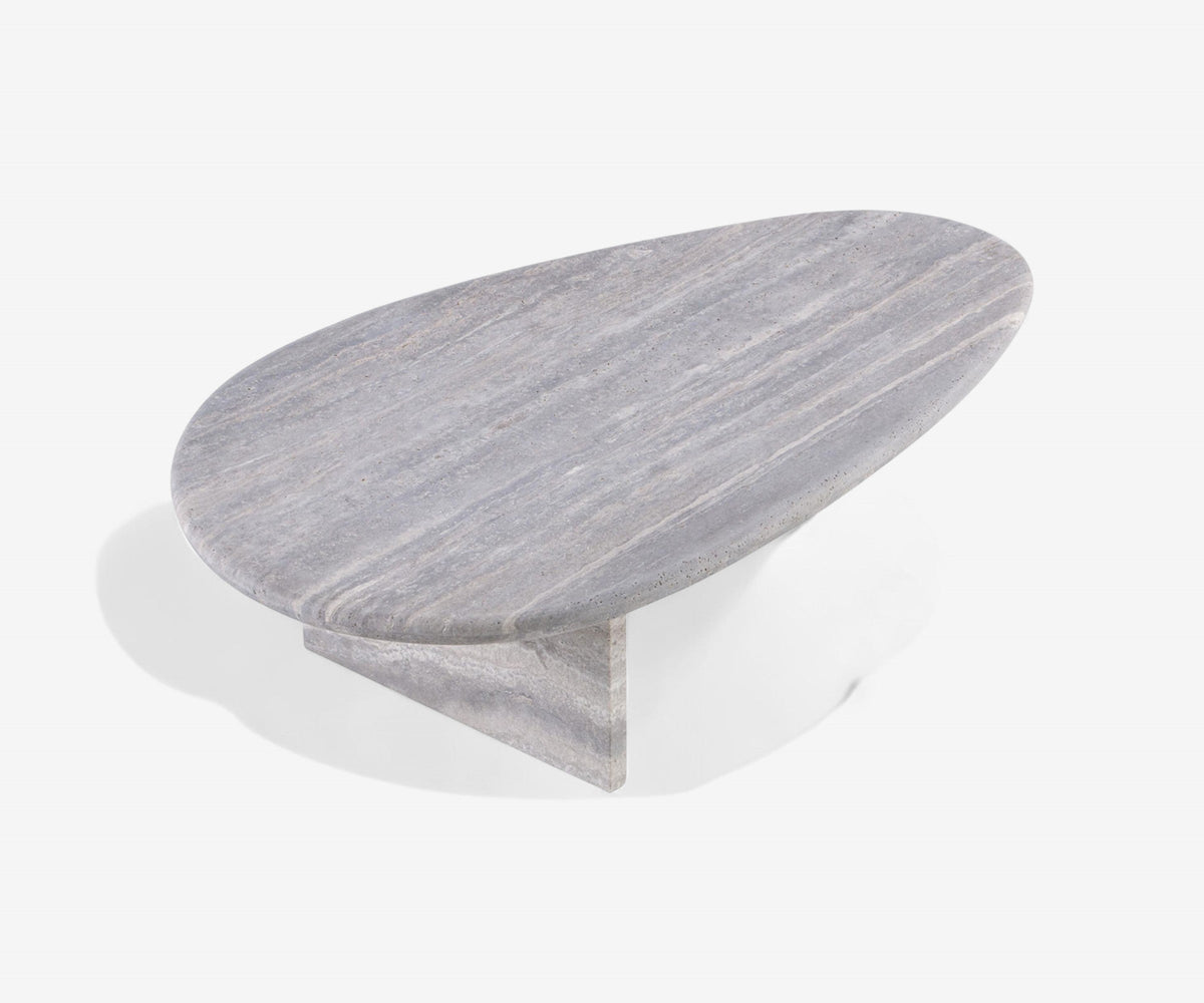 Cenere Travertine Coffee Table, view 2