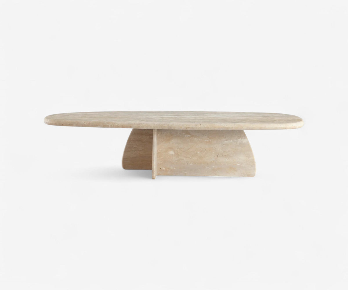 Arcus Travertine Coffee Table