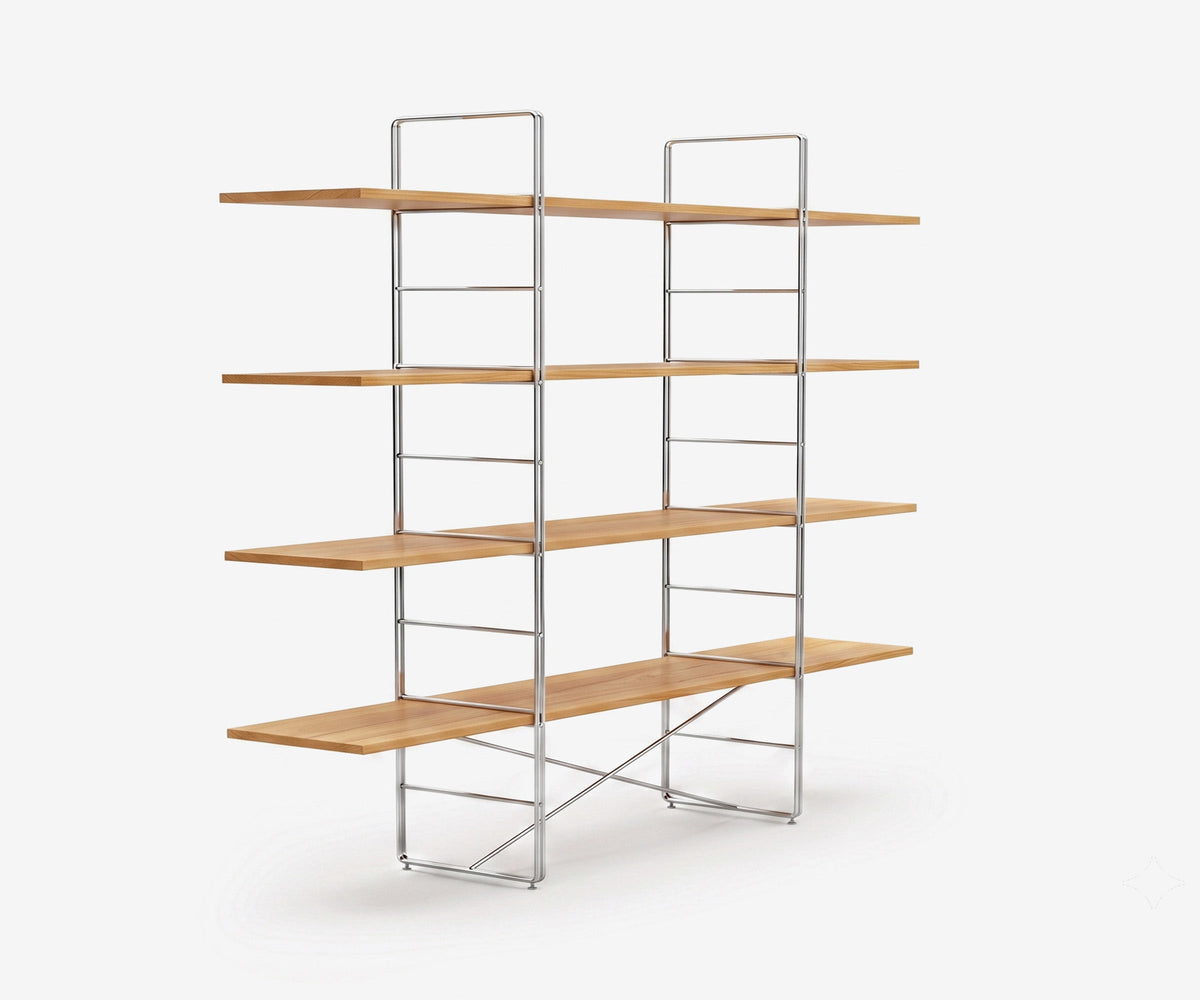 Arka Solid Wood Bookshelf
