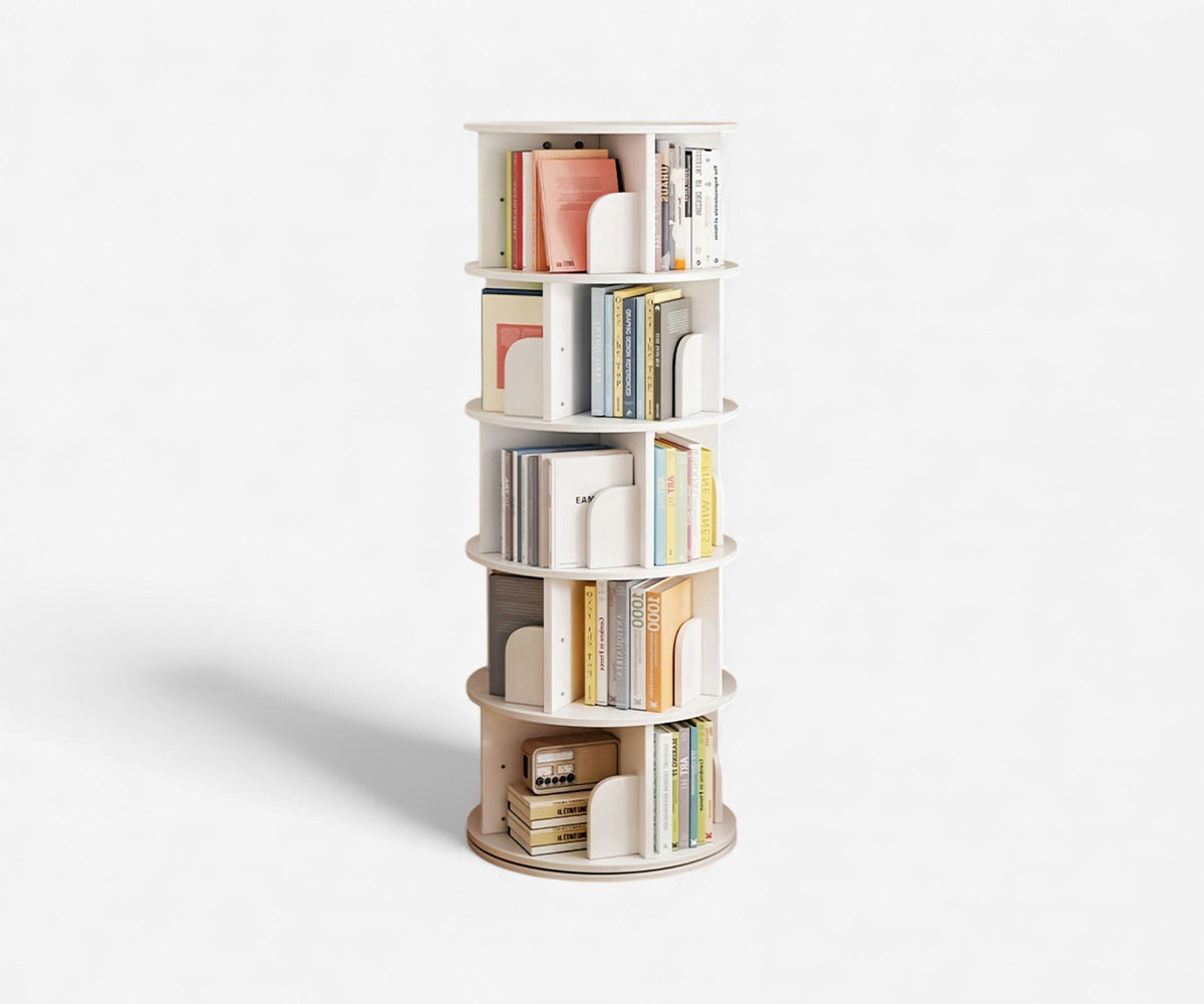 Scallop Rotating Bookshelf, view 2